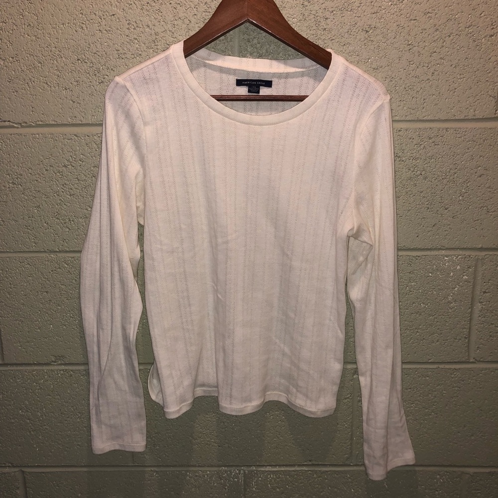 White American Eagle L/S